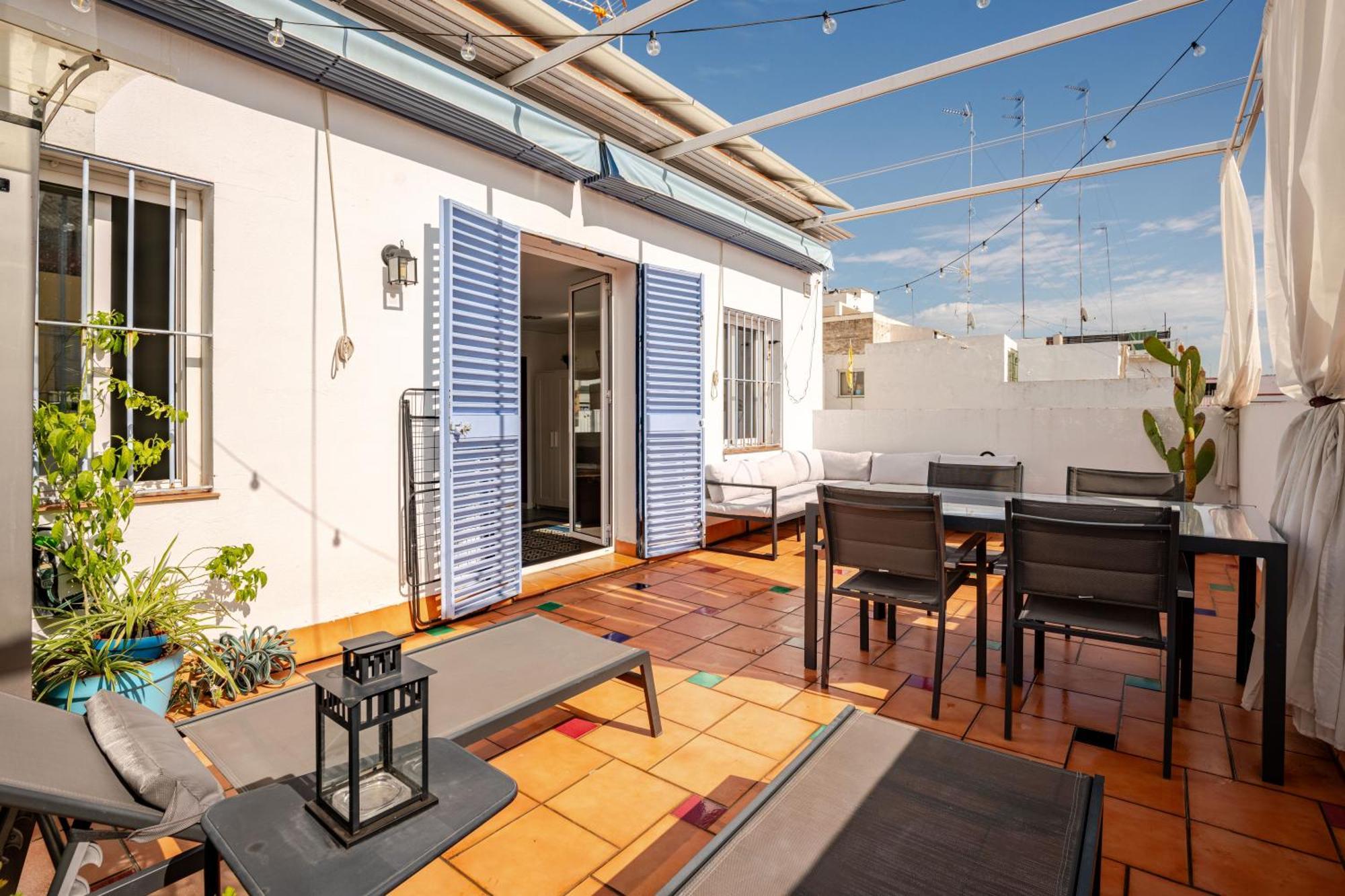 Apartamento Ático la Azotea con terraza PRIVADA Sevilla Exterior foto